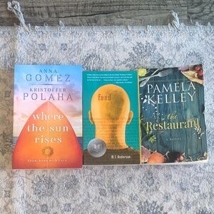 3 Chapter Books - “Where the Sun Rises”, “Feed”, & “The Restaurant”